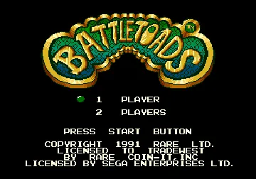 Battletoads (World) screen shot title